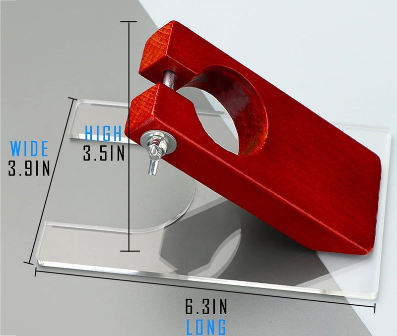 JMBay Shearing Guide for Carpet Trimmer, Rug Tufting Shearing Guide, Solid Wood Rug Tufting Carver Holder Base, Carpet Trimmer Bracket Tool for Keeping Rugs Flat, Excluding Carpet Trimmer - Image 3